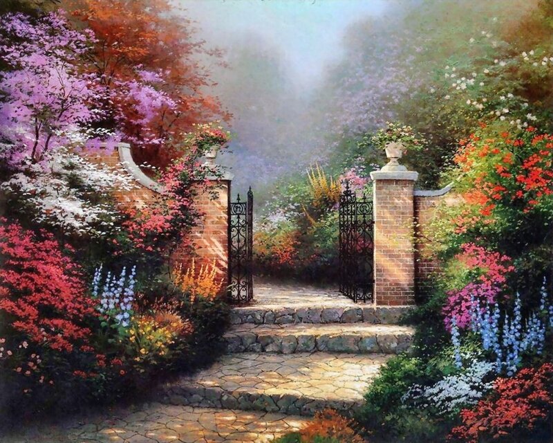 Garden gate entrance
