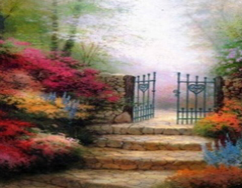 Garden Gate with Steps