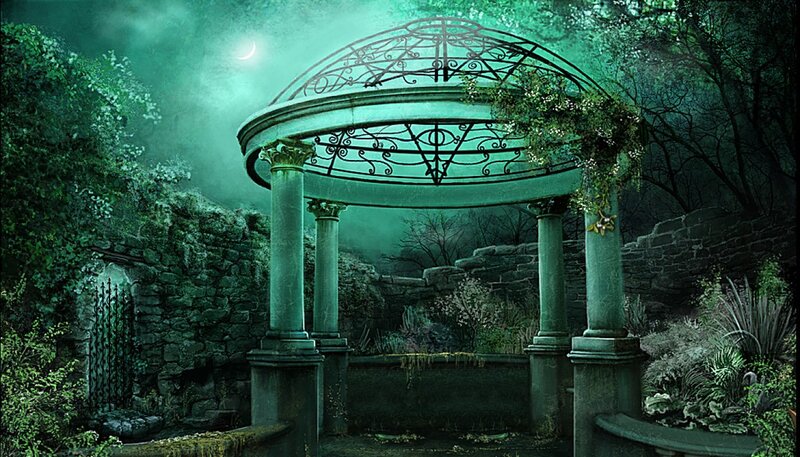 Garden Gazebo at Night