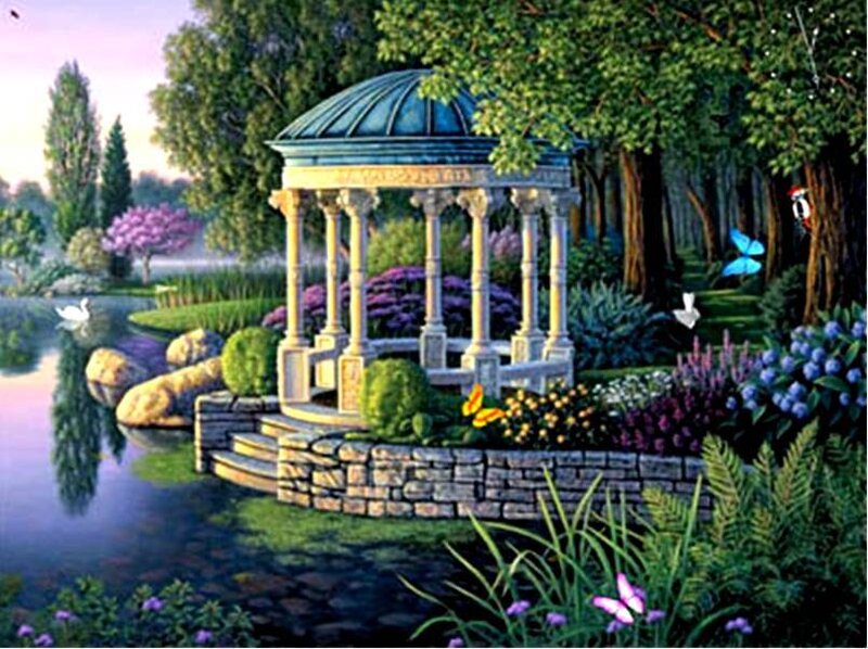 Garden Gazebo by the Lake