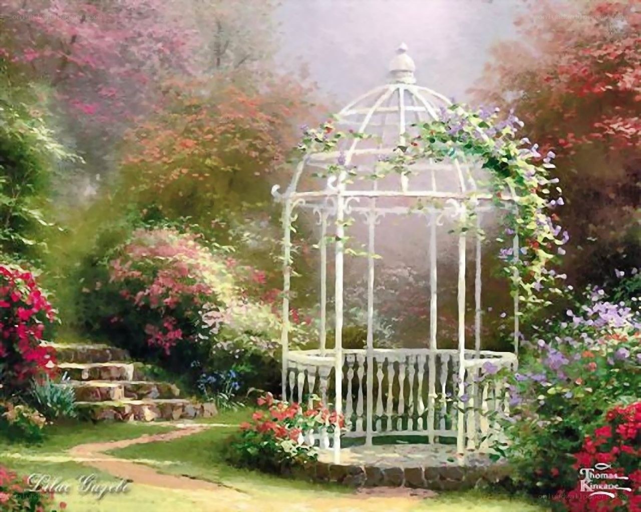 Garden Gazebo in Spring