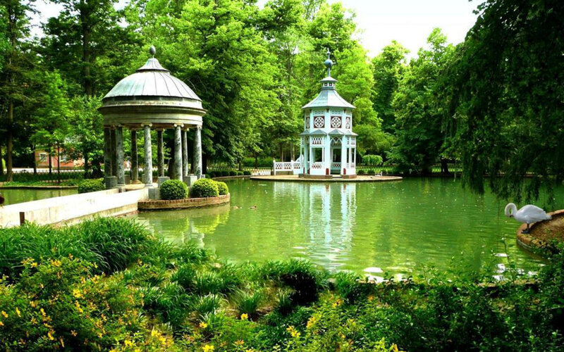 Garden Gazebos by Pond