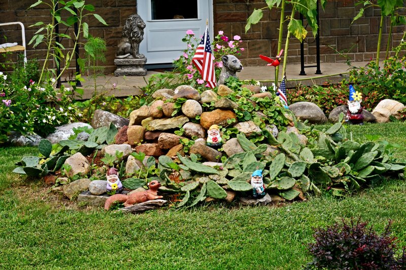Garden Gnome Display