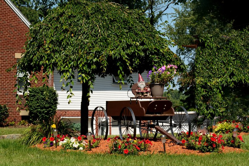 Garden Gnome in Wagon