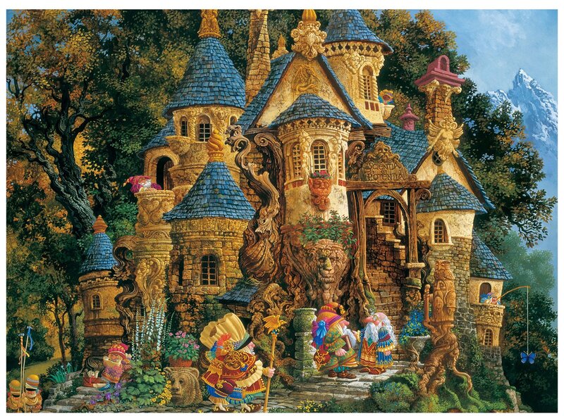 Garden Gnomes in Castle