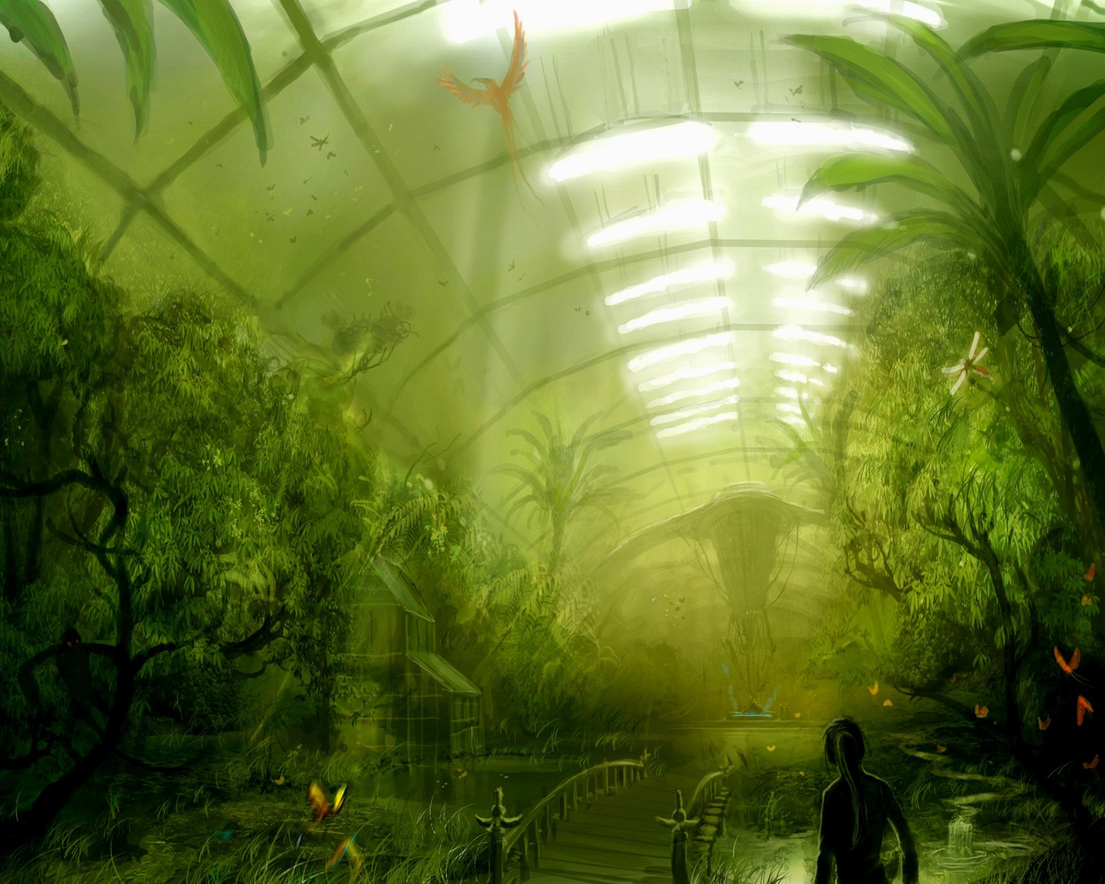 Garden in a dome
