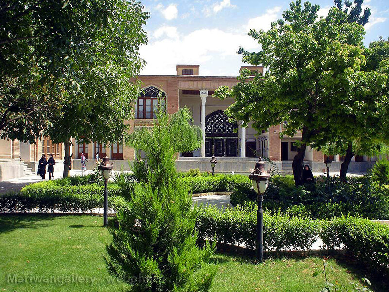 garden in front of traditional building