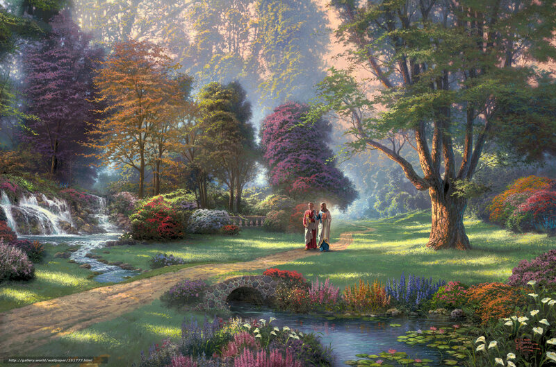 Garden of Eden with Jesus