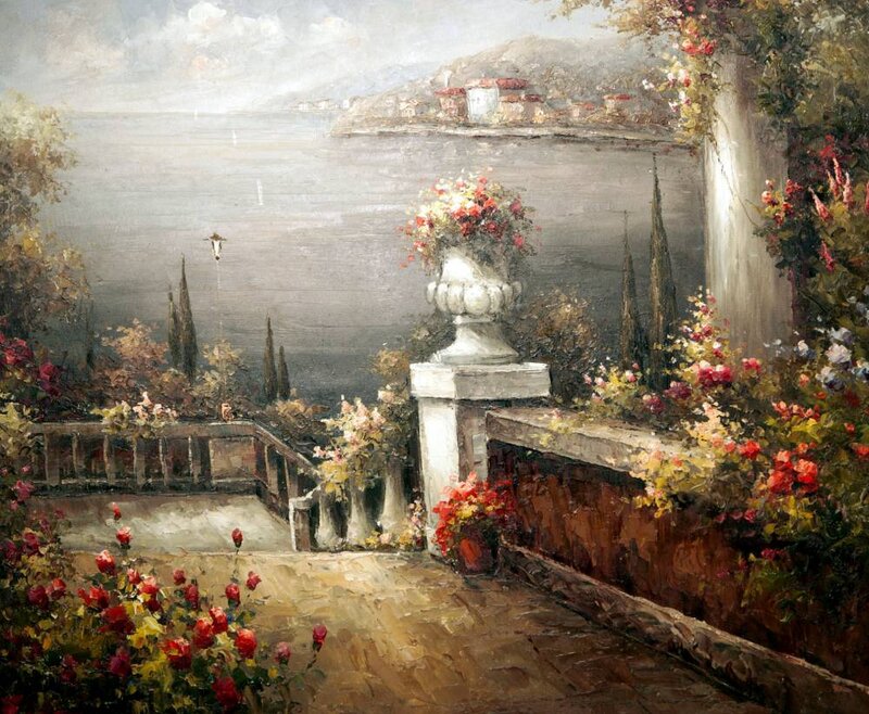 Garden Overlooking a Bay