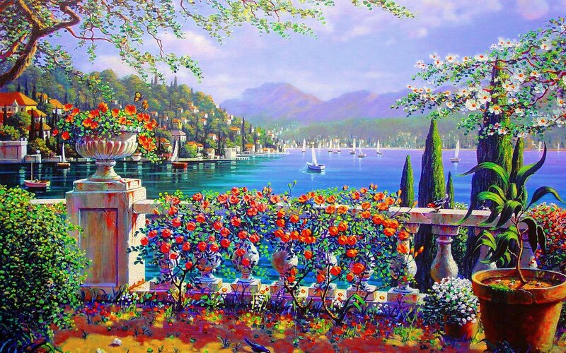 Garden Overlooking Bay