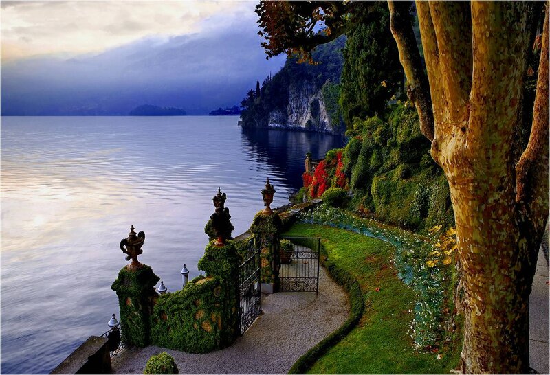 Garden Overlooking Lake