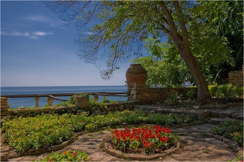 Garden Overlooking Sea — Green