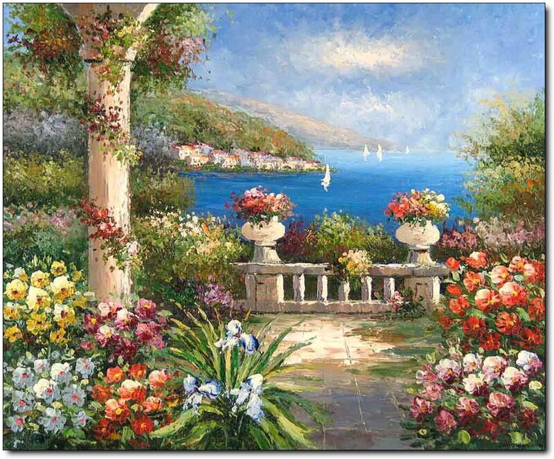 Garden Overlooking Sea