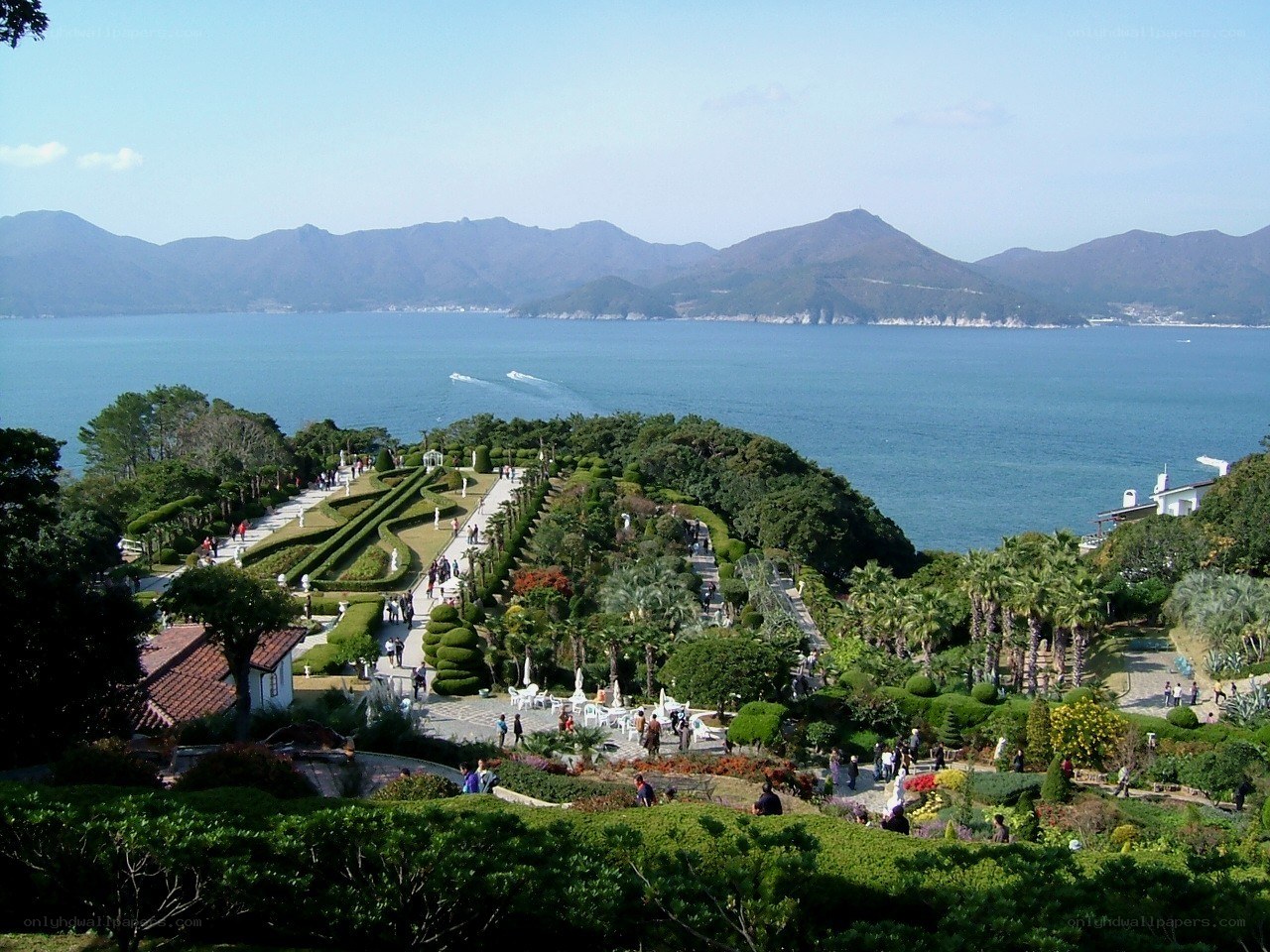 Garden overlooking the sea