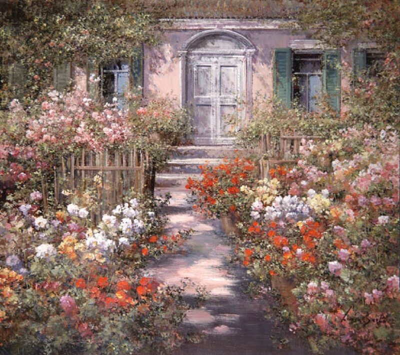 Garden Path to House — Pink
