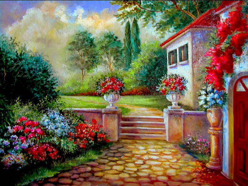 Garden Path to House