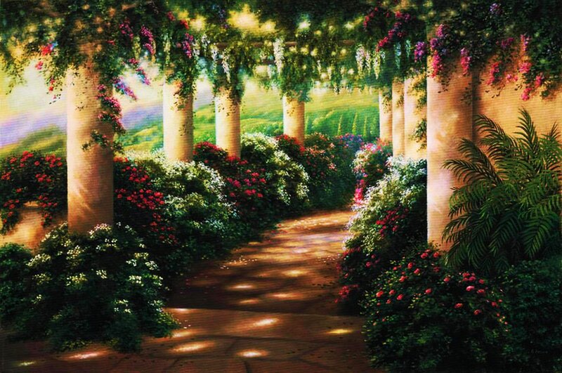 Garden Path with Arches — Green
