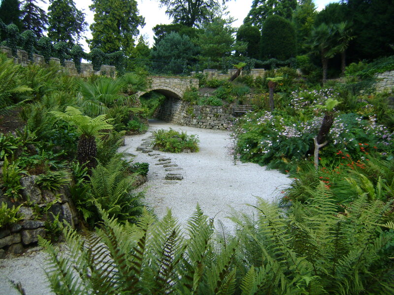 Garden Path with Stone Bridge — Green