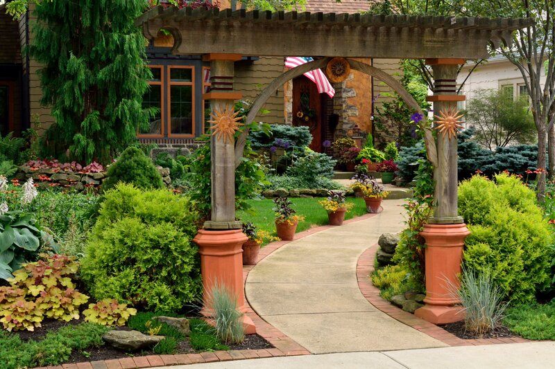 Garden Pathway with Arch