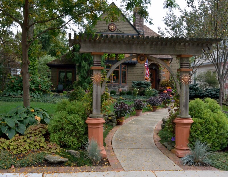 Garden Pathway with Pergola