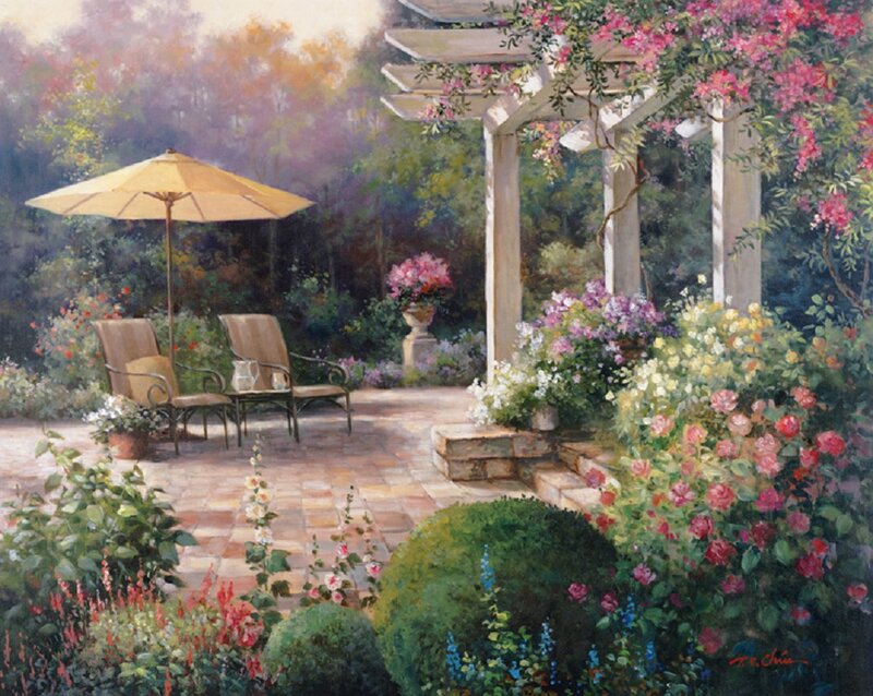 Garden Patio with Pergola