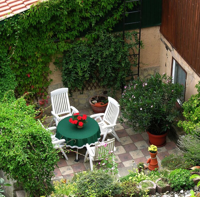 Garden Patio with Table