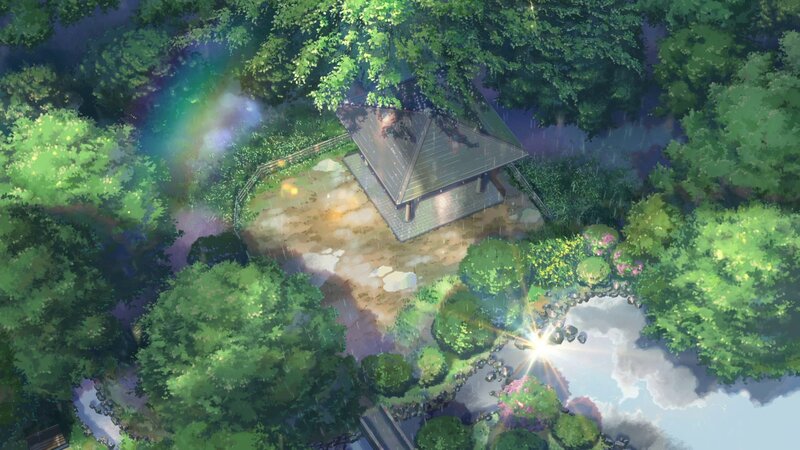 Garden Pavilion in Forest — Green, Serene, Afternoon, Anime