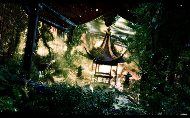 Garden Pavilion in Forest