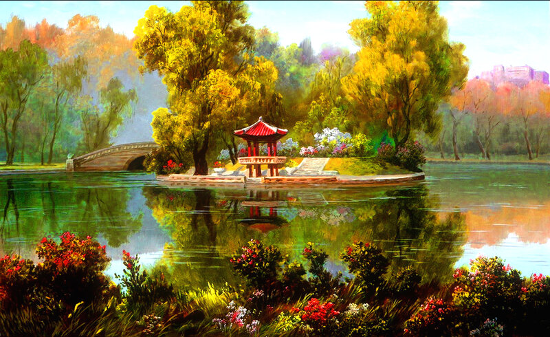 Garden Pavilion on Island