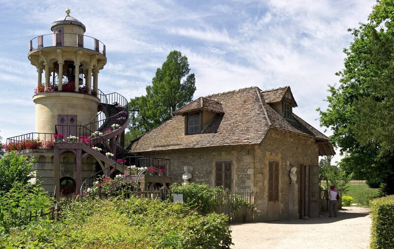 Garden pavilion with bell tower