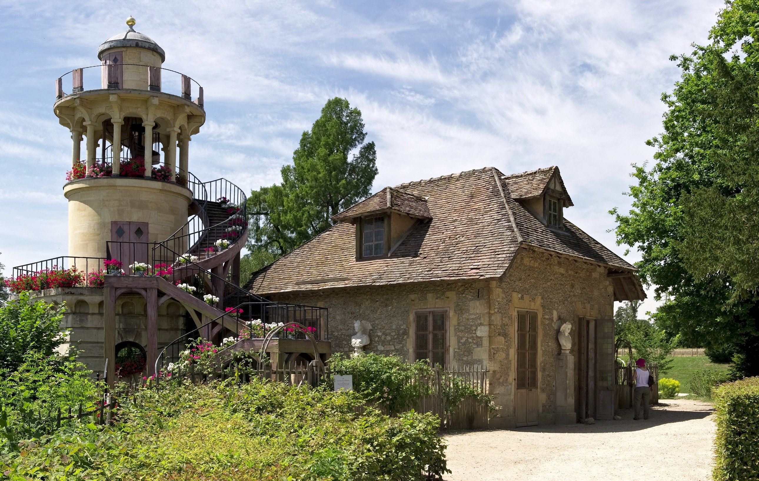 Garden pavilion with bell tower