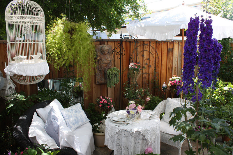 Garden Seating Area — White