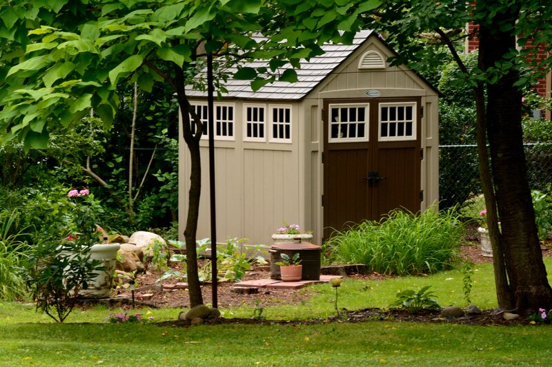 Garden Shed in Backyard