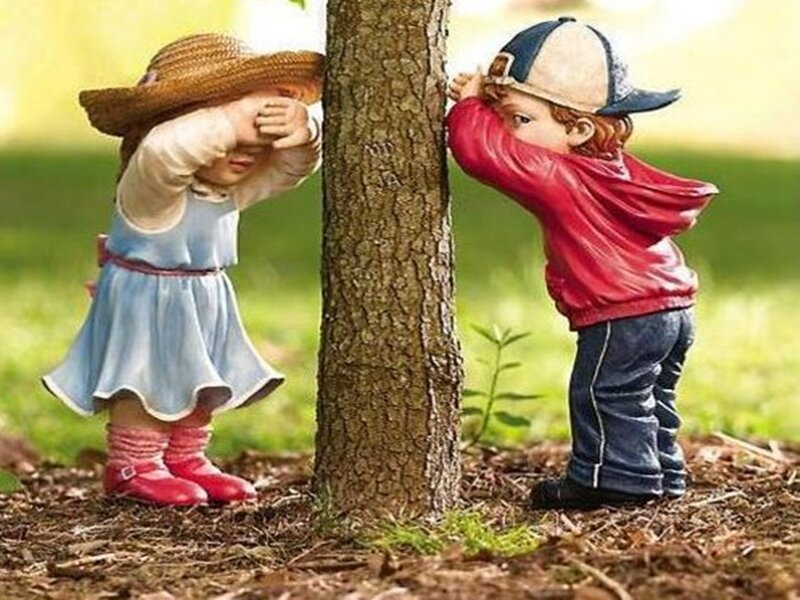 Garden Statues of Children