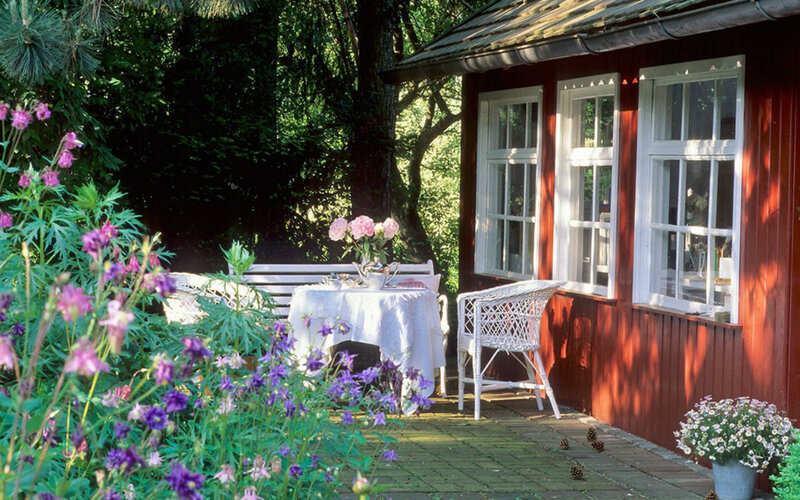 Garden Table on Porch