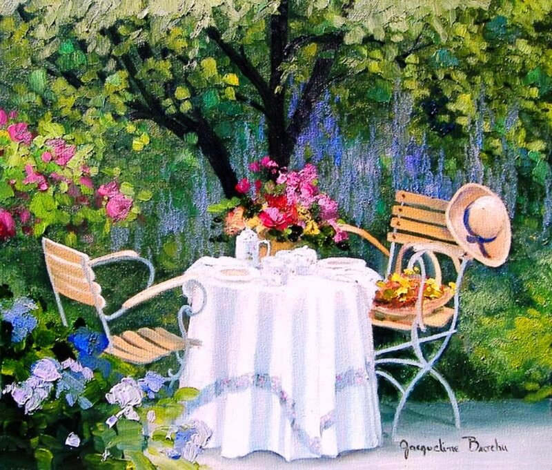 Garden Table Setting — Green