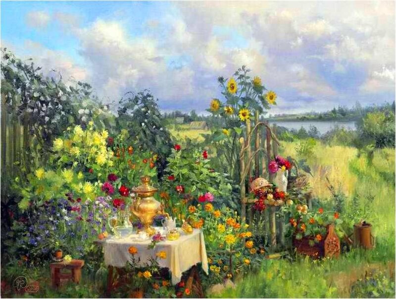 Garden Tea Table — Green
