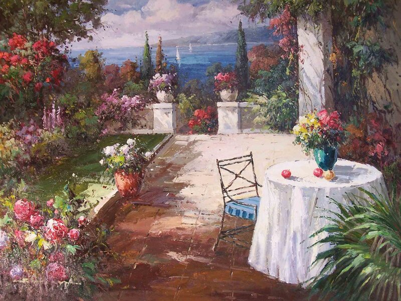 Garden Terrace with Table