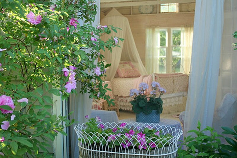 Garden View of Bedroom