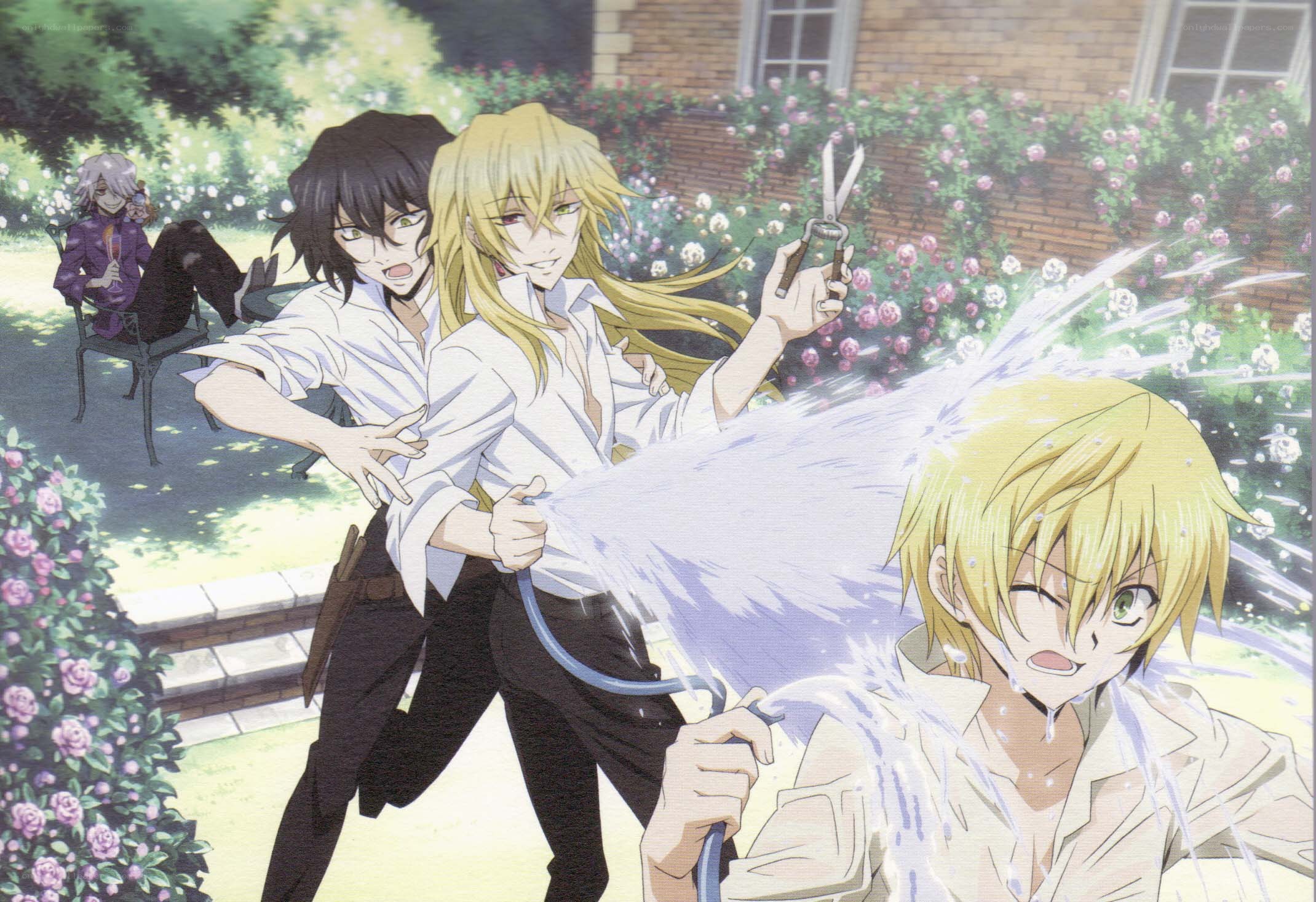 Garden water fight