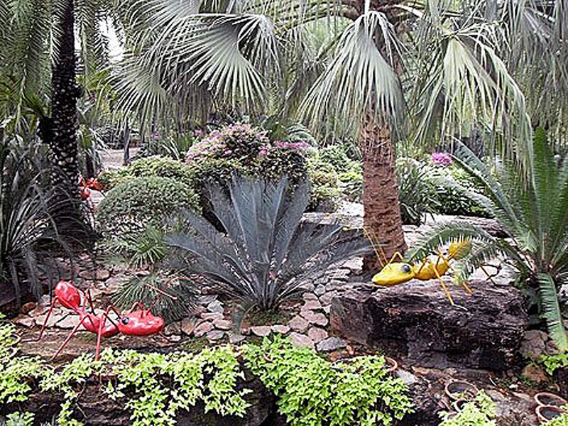 Garden with Ant Sculptures