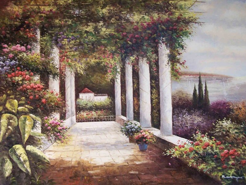 Garden with Arbor