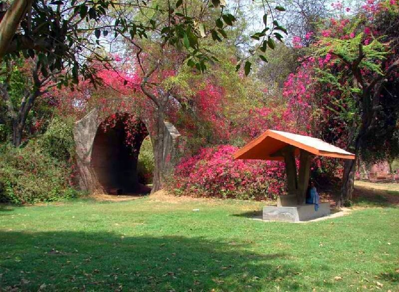 Garden with Arched Tunnel