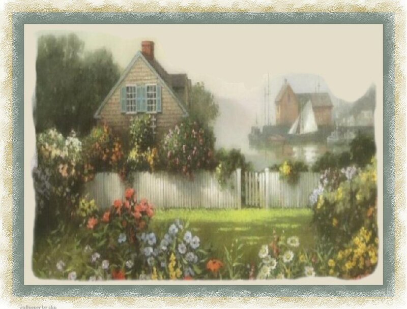 Garden with Cottage