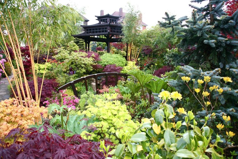 Garden with Gazebo — Green, Serene, Spring