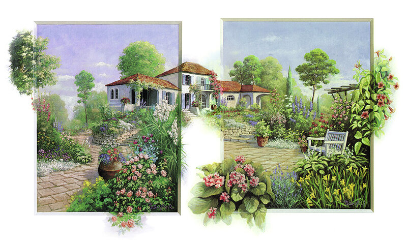 Garden with House — Green