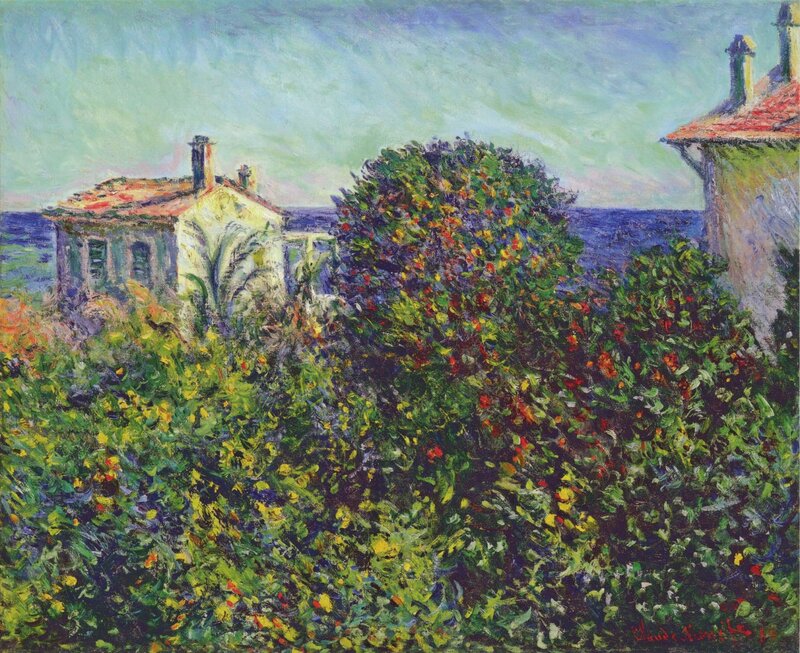 Garden with Houses and Sea