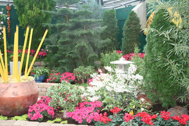 Garden with Incense Sticks