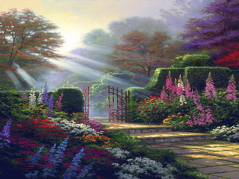 Garden with Iron Gate