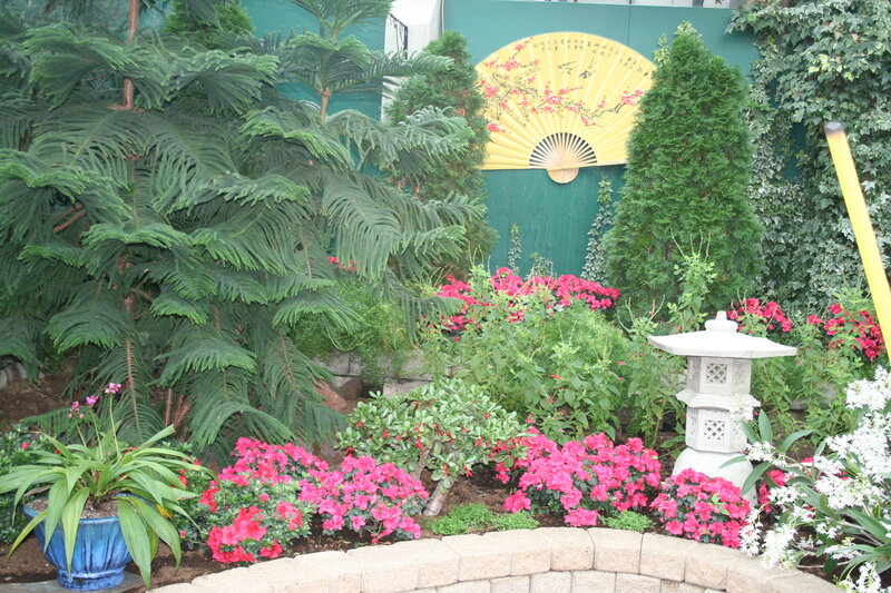 Garden with Lantern
